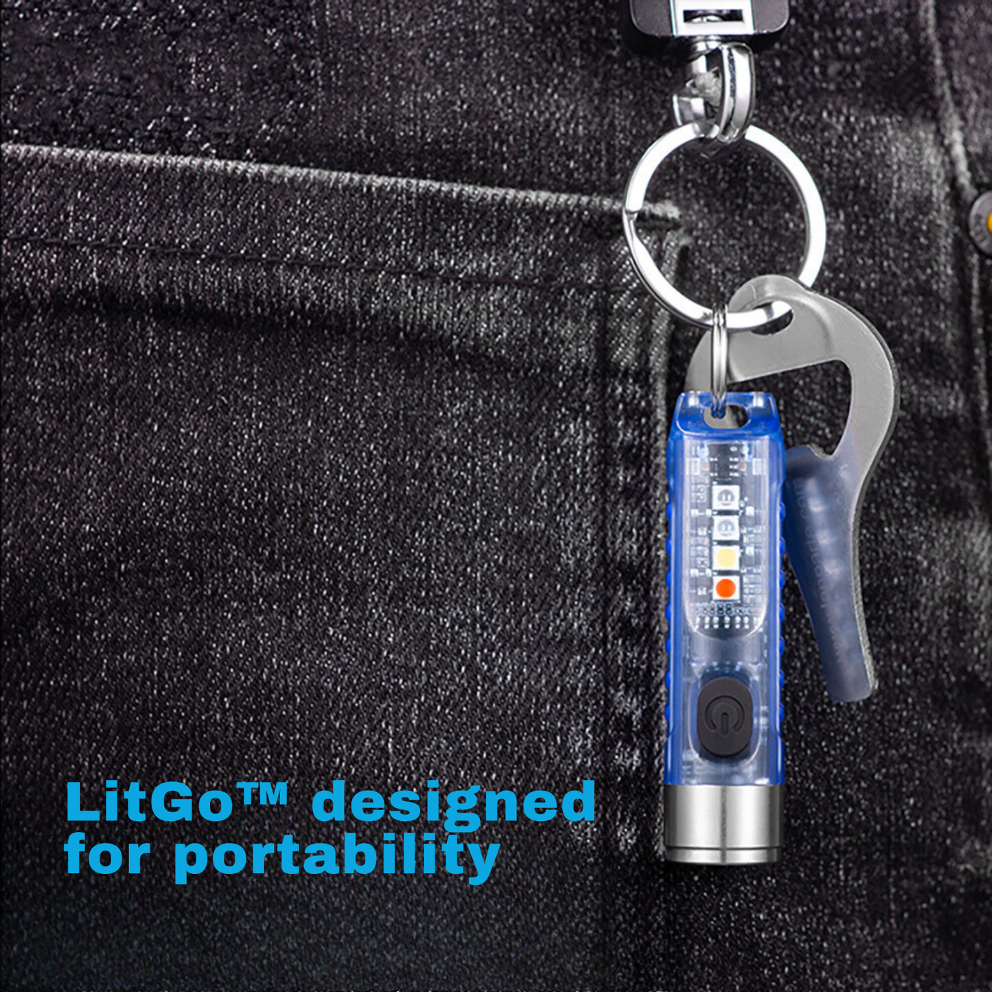 LitGo™ F11 Mini Keychain Flashlight